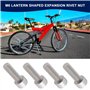 SG Store Lot de 4 Boulons de Serrage de Manivelle de Vélo en Acier Inoxydable 304 M6 X 18 Mm Pièce de Rechange Compatible avec S