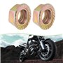 SG Store Lot de 5 écrous hexagonaux à bride filetée fine M12 x 1,5 avec revêtement en zinc coloré avec diamètre de 22 mm et diam