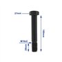 SG Store Lot de 2 Vis de Broyeur M16 X 100 à Tête Hexagonale Boulons Hexagonaux Filetés de Qualité 10,9 avec écrous MU980408 MU9