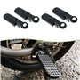 SG Store Lot de 2 Paires de Repose-Pieds de Vélo Longueur 112 Mm Pédales 78 X 37 Mm Alliage d'aluminium Antidérapants Pliables p