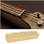 SG Store 1 écrou de Guitare Basse en Laiton à 4 Cordes 43 X 9 X 6 Mm Pré-fendu pour Accessoires de Guitare Basse électrique PB