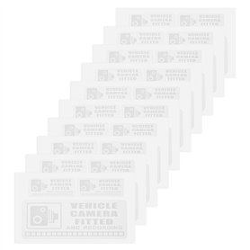 SG Store Lot de 10 Autocollants d'avertissement de Marche Arrière 135 x 55 mm 65 x 30 mm Panneau de Sécurité pour Caméra Vidéo