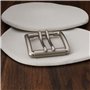 SG Store Lot de 2 boucles de ceinture en cuir à double broche - Diamètre intérieur : 40 mm - Convient pour les sangles de 40 mm 