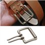 SG Store Lot de 2 Boucles de Ceinture en Cuir à Double Ardillon Diamètre Intérieur 40 Mm Adaptées Aux Sangles de 40 Mm Argent An