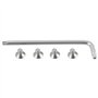 SG Store Lot de 4pcs Vis pour Lame de Broyeur M8 x 12 Mm avec Clé Torx 503616 517828 325967 Compatible avec Alko