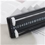 SG Store Tableau de Score de Billard Noir en Plastique 255 X 59 Mm Tableau de Score de Billard à Fixation Murale pour Tables de 