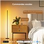 Nanoleaf Lampadaire LED RGB 1700lm, Lampe sur Pied pour Salon Compatible avec Alexa et Matter, Synchronisation Musicale, 16 Mill