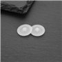 Briny River Lot de 200 cache-vis en plastique pour vis autotaraudeuses à tête carrée - 12 mm - Blanc