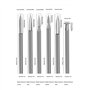 Briny River Lot de 6 forets de sculpture sur bois de 0,3 cm compatibles avec Dremels Tool DIY Gravure Die Grinder Outil rotatif