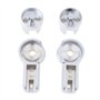 Briny River 1 Jeu de Charnières Gauche Et Droite pour Porte de Salle de Bain en Verre Compatible avec Roman Haven R12 Serrage de