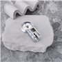 Briny River 1 Jeu de Charnières Gauche Et Droite pour Porte de Salle de Bain en Verre Compatible avec Roman Haven R12 Serrage de