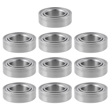 Briny River MR148-ZZ Lot de 10 roulements à billes à rainure profonde 8 x 14 x 4 mm pour roues de skateboard
