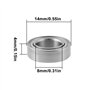Briny River MR148-ZZ Lot de 10 roulements à billes à rainure profonde 8 x 14 x 4 mm pour roues de skateboard, patins à roues ali