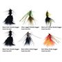 Briny River Lot de 6 hameçons bicolores pour pêche à la mouche humide Taille 10