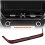 Briny River Garniture de grille d'aération centrale en fibre de carbone compatible avec Toyota Corolla 2019-2025