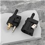 Briny River Raccord Rapide de Conduite de Carburant Mâle Femelle Cannelé 1/4 Po 6 Mm Compatible avec Yamaha Moteurs Hors-Bord