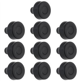 Briny River 10pcs Coussinets de Pare-Chocs en Caoutchouc à Enfoncer pour Voiture 5/16" x1/2" x3/16 pour Voitures Anciennes Vitre