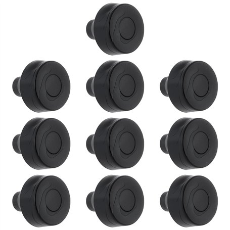 Briny River 10pcs Coussinets de Pare-Chocs en Caoutchouc à Enfoncer pour Voiture 5/16" x1/2" x3/16 pour Voitures Anciennes Vitre