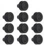 Briny River 10pcs Coussinets de Pare-Chocs en Caoutchouc à Enfoncer pour Voiture 5/16" x1/2" x3/16 pour Voitures Anciennes Vitre