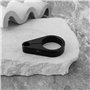Briny River Collier de Serrage pour Câble d'embrayage de Guidon 32 Mm (1-1/4") Compatible avec Har-Ley Les Motos Noir