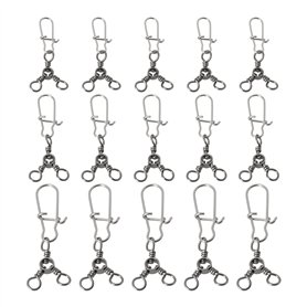 Briny River Lot de 30 émerillons Triples pour Leurres de Pêche Tailles 2# 6# Et 8#