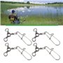 Briny River Lot de 30 émerillons Triples pour Leurres de Pêche Tailles 2# 6# Et 8#
