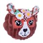 Les Déglingos Porte-Monnaie Petite Fille Mélimélos la Biche Pochette Enfant Bébé Motif Fleurs, Rose , 1 Ensemble