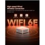 MINIS FORUM Mini PC UM880 Plus AMD Ryzen 7 8845HS (8C/16T, jusqu'à 5,1 GHz), AMD Radeon 780M, 32GB DDR5 1TB SSD Mini Ordinateur 