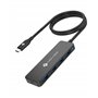 NOVOO 4 Ports Hub USB C vers USB 3.0 5Gbps Ultra Fin avec câble 60cm(2ft) Adaptateur USB-C Multiport USB pour iPhone 15 Plus/Pro