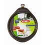 Moule pour four Pyrex Asimetria Rond Noir Plat 27 x 4 cm (6 Unités)