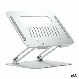 Support pour Ordinateur Portable Aisens XL Aluminium Argenté 18 Unités