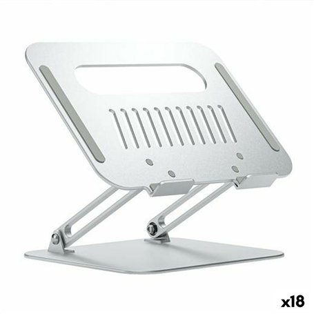 Support pour Ordinateur Portable Aisens XL Aluminium Argenté 18 Unités