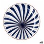 Assiette plate Bidasoa Oceanika Bleu Céramique Ø 27 cm (12 Unités)