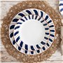 Assiette plate Bidasoa Oceanika Bleu Céramique Ø 27 cm (12 Unités)