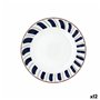 Assiette creuse Bidasoa Oceanika Bleu Céramique Ø 20 cm (12 Unités)