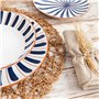 Assiette creuse Bidasoa Oceanika Bleu Céramique Ø 20 cm (12 Unités)