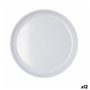 Assiette plate Bidasoa Moana Gris Céramique Ø 26 cm (12 Unités)