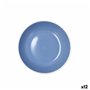 Assiette creuse Bidasoa Moana Bleu Céramique Ø 20 cm (12 Unités)
