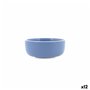 Bol pour Apéritifs Bidasoa Moana Bleu Céramique (12 Unités)