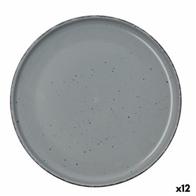 Assiette plate Quid Duna Gris Céramique 26