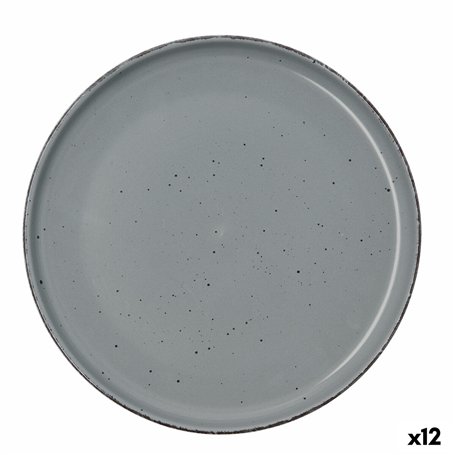 Assiette plate Quid Duna Gris Céramique 26