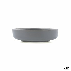 Assiette creuse Quid Duna Gris Céramique 18