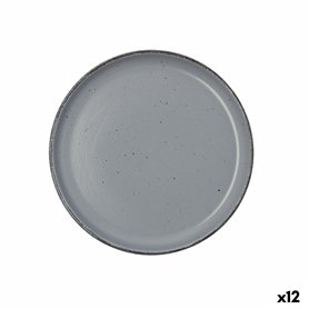 Assiette à dessert Quid Duna Gris Céramique 20 x 2