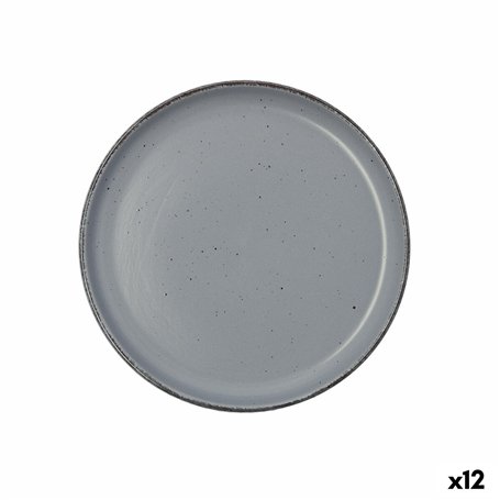 Assiette à dessert Quid Duna Gris Céramique 20 x 2