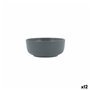 Bol pour Apéritifs Quid Duna Gris Céramique 15 x 15 cm (12 Unités)