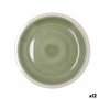 Assiette plate Quid Calypso Vert Céramique Ø 27 cm (12 Unités)