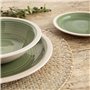 Assiette plate Quid Calypso Vert Céramique Ø 27 cm (12 Unités)