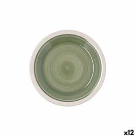 Assiette à dessert Quid Calypso Vert Céramique Ø 19 cm (12 Unités)