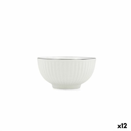 Bol pour Apéritifs Quid Gastro Black Blanc Noir Céramique (12 Unités)