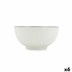 Bol pour Apéritifs Quid Gastro Black Blanc Noir Céramique (6 Unités)